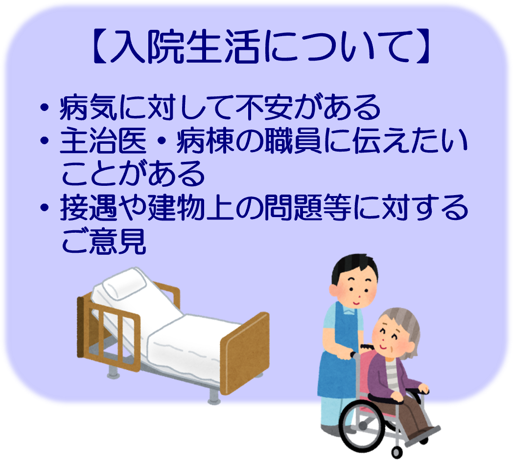 入院生活について